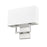 Z-Lite Saxon 2 Light 4" Wall Sconce, Brushed Nickel/White