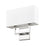 Z-Lite Saxon 2 Light 4" Wall Sconce, Polished Nickel/White