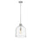 Z-Lite Pearson 1 Light 12" Chandelier, Brushed Nickel/Clear Seedy