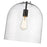 Z-Lite Pearson 1 Light 12" Chandelier, Matte Black/Clear Seedy