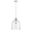 Z-Lite Pearson 1 Light 12" Chandelier, Polished Nickel/Clear Seedy
