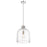 Z-Lite Pearson 1 Light 12" Chandelier, Polished Nickel/Clear Seedy