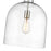 Z-Lite Pearson 1 Light 12" Chandelier, Polished Nickel/Clear Seedy