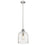 Z-Lite Pearson 1 Light 9.5" Chandelier, Brushed Nickel/Clear Seedy