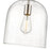 Z-Lite Pearson 1 Light 9.5" Chandelier, Brushed Nickel/Clear Seedy