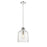 Z-Lite Pearson 1 Light 9.5" Chandelier, Polished Nickel/Clear Seedy