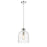 Z-Lite Pearson 1 Light 9.5" Chandelier, Polished Nickel/Clear Seedy