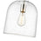 Z-Lite Pearson 1 Light 9.5" Chandelier, Polished Nickel/Clear Seedy