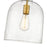 Z-Lite Pearson 1 Light 9.5" Chandelier, Rubbed Brass/Clear Seedy