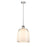 Z-Lite Pearson 1 Light 12.25" Chandelier, Brushed Nickel/White Opal - 818-12BN