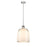 Z-Lite Pearson 1 Light 12.25" Chandelier, Brushed Nickel/White Opal