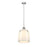 Z-Lite Pearson 1 Light 12.25" Chandelier, Brushed Nickel/White Opal
