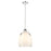 Z-Lite Pearson 1 Light 12.25" Chandelier, Polished Nickel/White Opal