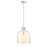 Z-Lite Pearson 1 Light 12.25" Chandelier, Polished Nickel/White Opal