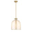 Z-Lite Pearson 1 Light 12.25"Chandelier, Rubbed Brass/White Opal