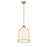 Z-Lite Pearson 1 Light 12.25"Chandelier, Rubbed Brass/White Opal