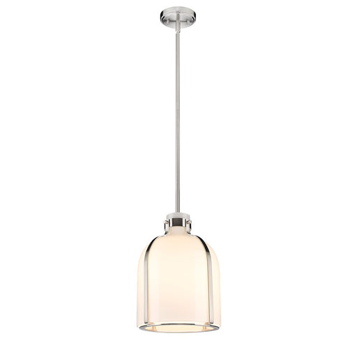 Z-Lite Pearson 1 Light 9.75" Chandelier, Brushed Nickel/White Opal