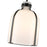 Z-Lite Pearson 1 Light 9.75" Chandelier, Matte Black/White Opal