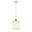 Z-Lite Pearson 1 Light 9.75" Chandelier, Polished Nickel/White Opal