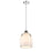 Z-Lite Pearson 1 Light 9.75" Chandelier, Polished Nickel/White Opal