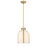 Z-Lite Pearson 1 Light 9.75" Chandelier, Rubbed Brass/White Opal