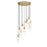 Z-Lite Alton 11 Light Chandelier, Modern Gold/Clear/Frosted - 824P-11R-MGLD