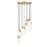 Z-Lite Alton 11 Light Chandelier, Modern Gold/Clear/Frosted