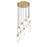 Z-Lite Alton 11 Light Chandelier, Modern Gold/Clear/Frosted