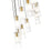 Z-Lite Alton 11 Light Chandelier, Modern Gold/Clear/Frosted