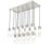 Z-Lite Alton 17 Light Linear Chandelier, Nickel/Clear/Frosted