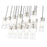 Z-Lite Alton 17 Light Linear Chandelier, Nickel/Clear/Frosted