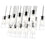 Z-Lite Alton 17 Light Linear Chandelier, Matte Black/Clear/Frosted