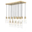 Z-Lite Alton 17 Light Linear Chandelier, Gold/Clear/Frosted - 824P-17L-MGLD