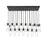 Z-Lite Alton 23 Light Linear Chandelier, Matte Black/Clear/Frosted