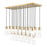 Z-Lite Alton 23 Light Linear Chandelier, Gold/Clear/Frosted - 824P-23L-MGLD