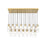 Z-Lite Alton 23 Light Linear Chandelier, Gold/Clear/Frosted