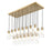 Z-Lite Alton 23 Light Linear Chandelier, Gold/Clear/Frosted