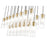 Z-Lite Alton 23 Light Linear Chandelier, Gold/Clear/Frosted