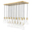 Z-Lite Alton 23 Light Linear Chandelier, Gold/Clear/Frosted