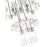 Z-Lite Alton 27 Light Chandelier, Brushed Nickel/Clear/Frosted