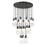 Z-Lite Alton 27 Light Chandelier, Matte Black/Clear/Frosted - 824P-27R-MB