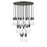 Z-Lite Alton 27 Light Chandelier, Matte Black/Clear/Frosted