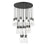 Z-Lite Alton 27 Light Chandelier, Matte Black/Clear/Frosted