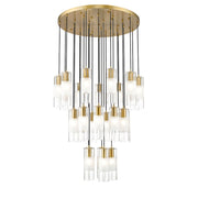 Z-Lite Alton 27 Light Chandelier, Modern Gold/Clear/Frosted - 824P-27R-MGLD