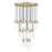 Z-Lite Alton 27 Light Chandelier, Modern Gold/Clear/Frosted