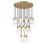 Z-Lite Alton 27 Light Chandelier, Modern Gold/Clear/Frosted