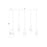Z-Lite Alton 5 Light Linear Chandelier, Modern Gold/Clear/Frosted