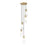 Z-Lite Alton 5 Light Chandelier, Modern Gold/Clear/Frosted - 824P-5R-MGLD