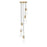 Z-Lite Alton 5 Light Chandelier, Modern Gold/Clear/Frosted