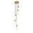 Z-Lite Alton 5 Light Chandelier, Modern Gold/Clear/Frosted